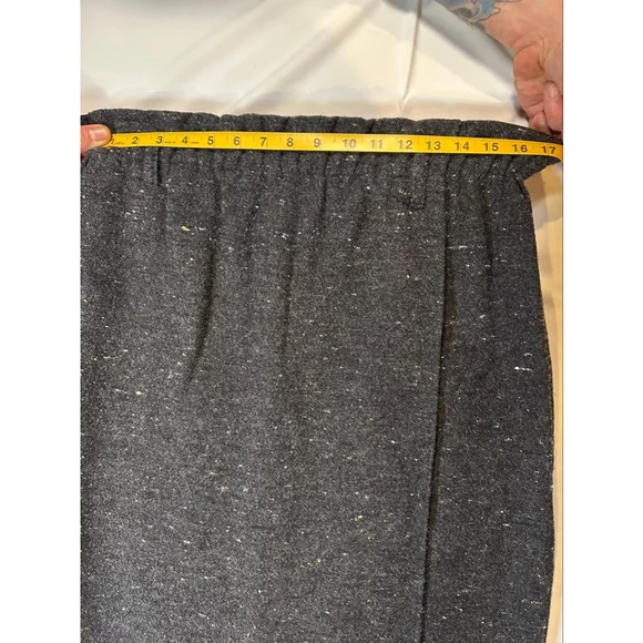 Vintage Karen Kane 90s Wool Fringe Maxi Skirt | Boho Ethnic | Made USA M - Picture 8 of 11